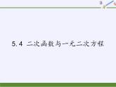 江苏科学技术出版社初中数学九年级下册 5.4 二次函数与一元二次方程    课件