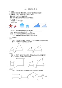 苏科版九年级下册6.3 相似图形学案