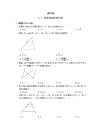 数学九年级下册6.5 相似三角形的性质当堂达标检测题