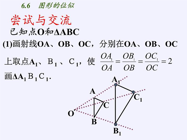 江苏科学技术出版社初中数学九年级下册 6.6 图形的位似   课件303