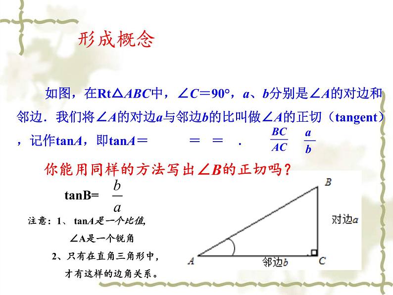 江苏科学技术出版社初中数学九年级下册 7.1 正切   课件708