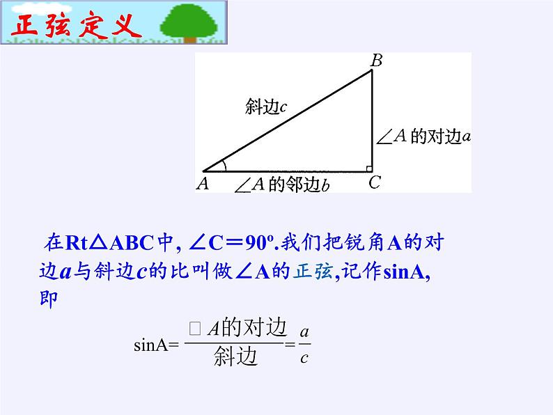 江苏科学技术出版社初中数学九年级下册 7.2 正弦、余弦   课件第6页