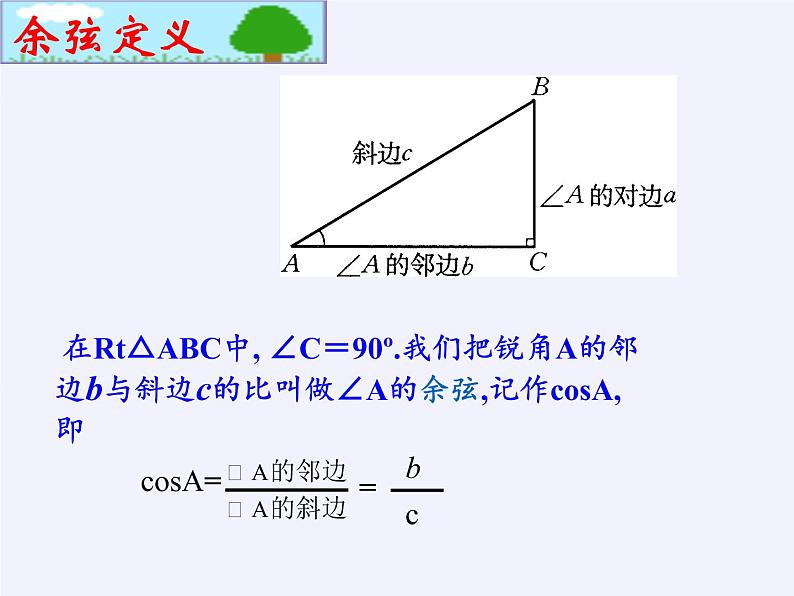 江苏科学技术出版社初中数学九年级下册 7.2 正弦、余弦   课件第7页