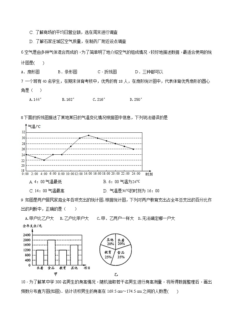 江苏科学技术出版社初中数学九年级下册 8.2 货比三家   课时练02