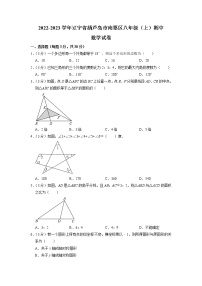 辽宁省葫芦岛市南票区2022-2023学年上学期八年级期中数学试卷