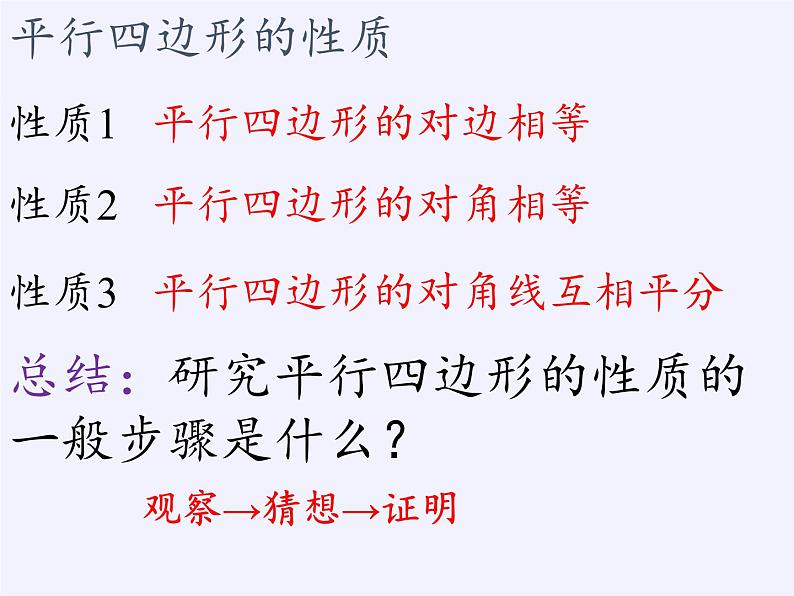 江苏科学技术出版社初中数学八年级下册 9.3 平行四边形  课件2第6页