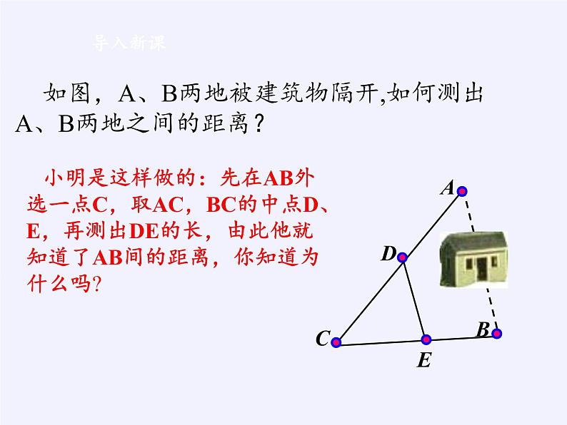 江苏科学技术出版社初中数学八年级下册 9.5 三角形的中位线  课件9第2页