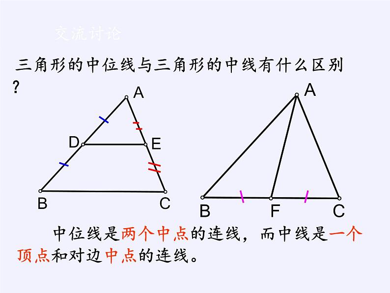 江苏科学技术出版社初中数学八年级下册 9.5 三角形的中位线  课件9第5页