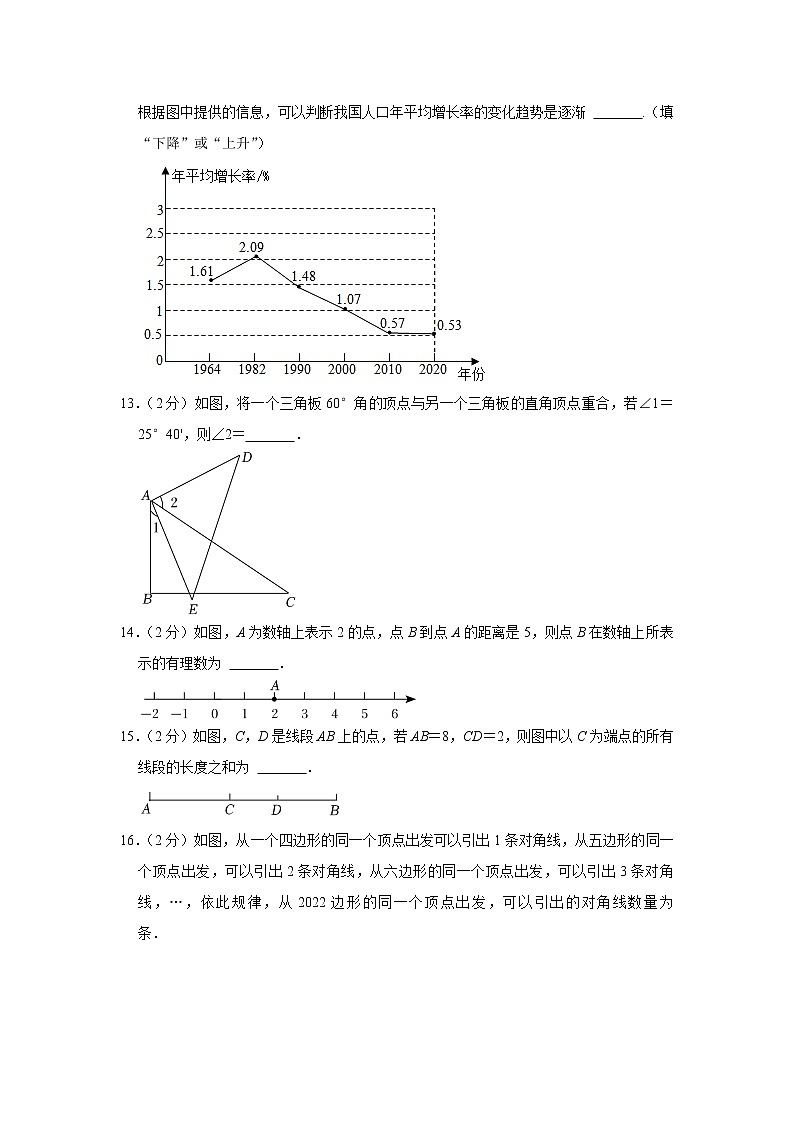 2021-2022学年辽宁省锦州市七年级（上）期末数学试卷(解析版)第3页
