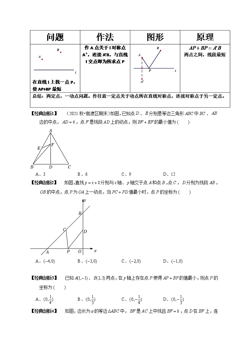 专题01“将军饮马”模型解决最值问题 （原卷版）第3页