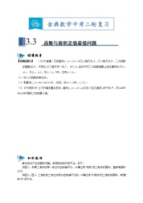 专题03 函数与面积定值最值问题【题型与技法】中考数学二轮复习金典专题讲练系列（通用版）