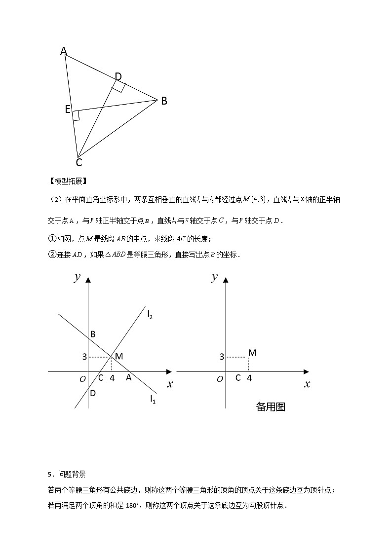 八年级数学上册期末难点特训（一）和全等三角形与勾股定理有关的压轴题第3页