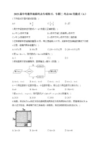 2023届中考数学高频考点专项练习：专题二 考点04 代数式（A）(解析版)