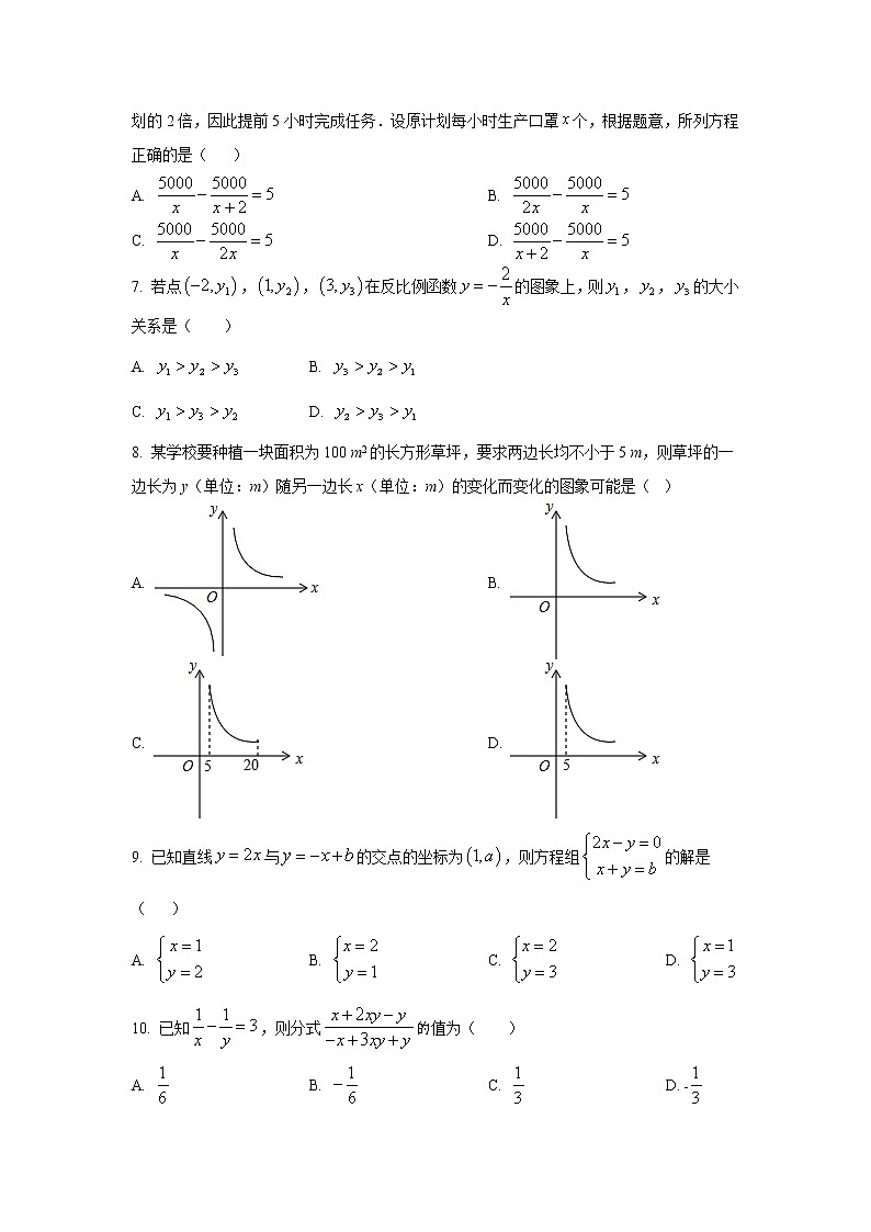 四川省内江市第六中学2021-2022学年八年级下学期期中考试数学试卷(含答案)02