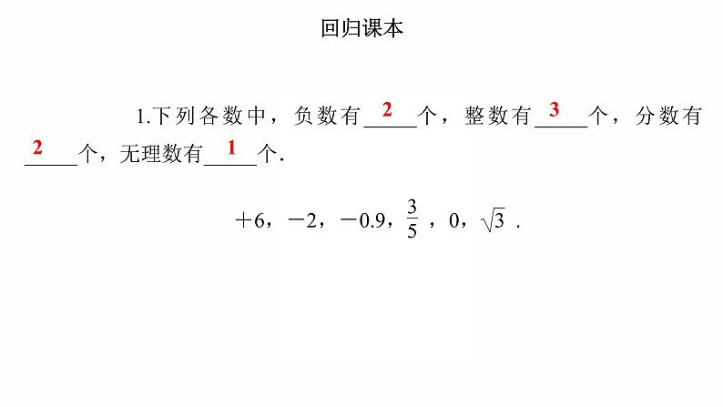 2022年人教版数学中考过关复习　实数课件PPT02