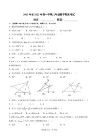 广东省广州市外国语学校2022_2023学年上学期八年级数学期末考试卷