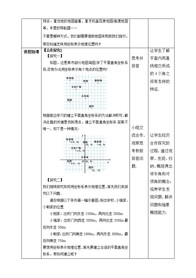 《7.2.1用坐标表示地理位置》精品课件PPT+教学方案+同步练习02