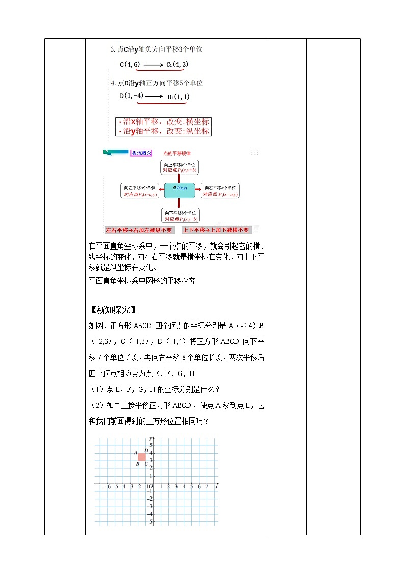 《7.2.2用坐标表示平移》精品教学方案第3页