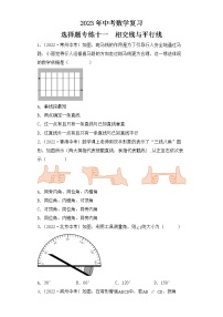 11. 2023年中考数学复习  选择题专练十一  相交线与平行线