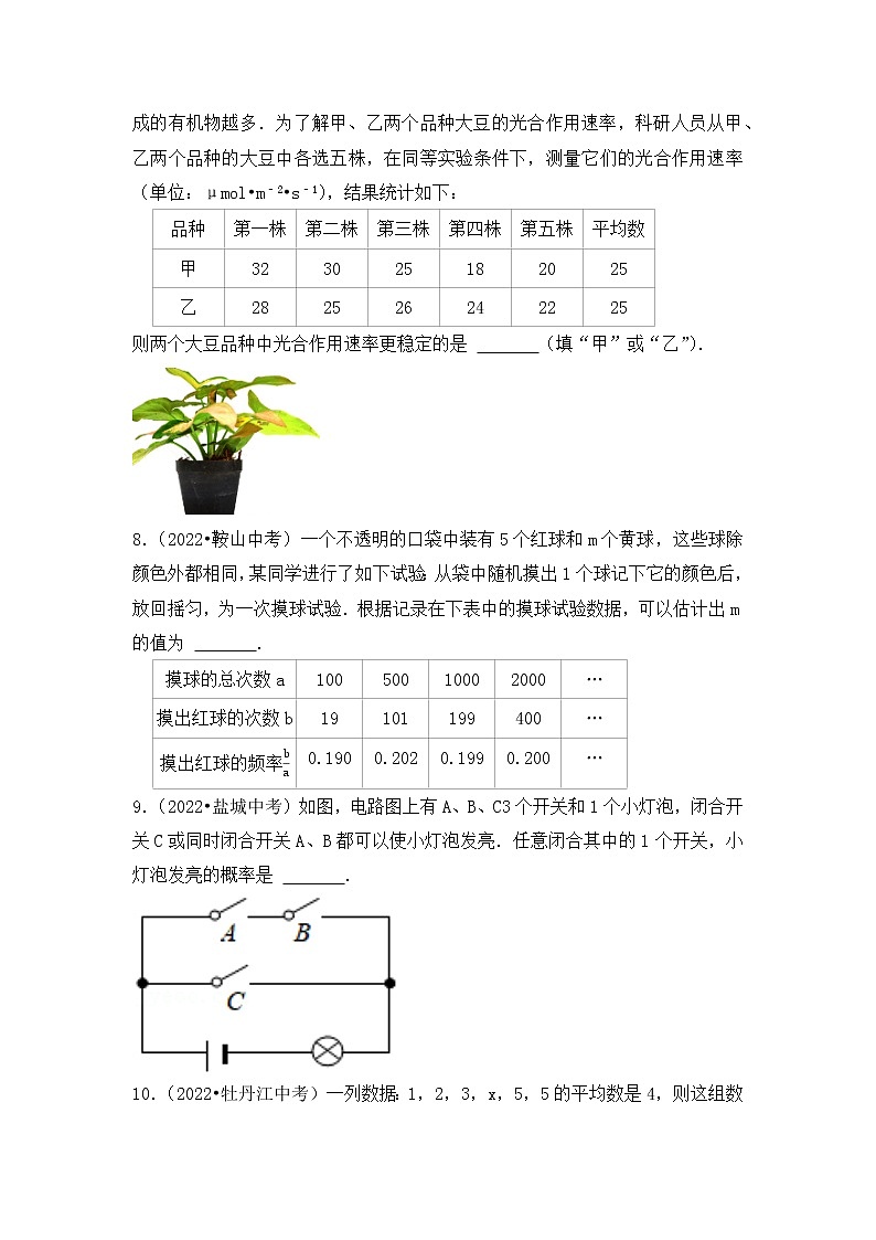 11. 2023年中考数学复习 填空题专练十一  统计与概率第2页