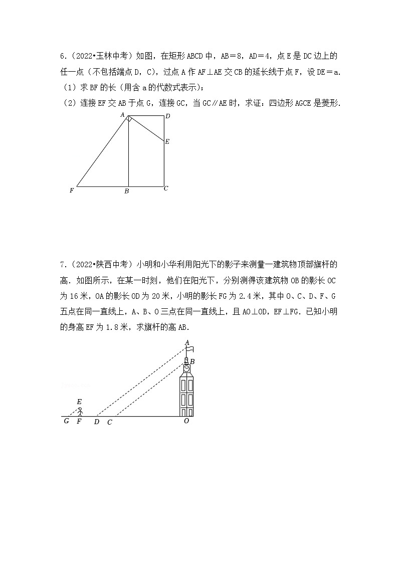10. 2023年中考数学复习 解答题专练十   图形的相似第3页