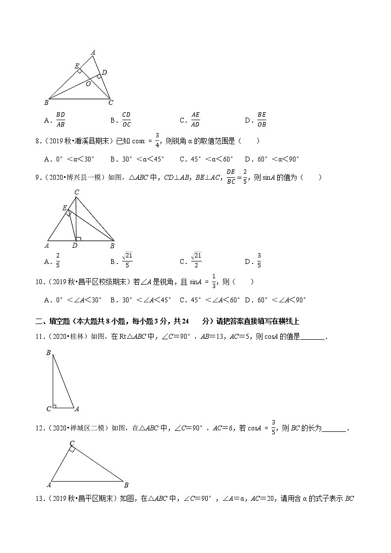 专题1.1 锐角三角函数-九年级数学下册尖子生同步培优题典【北师大版】02