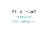 人教版八年级数学下册第22课时变量与函数（一）课件