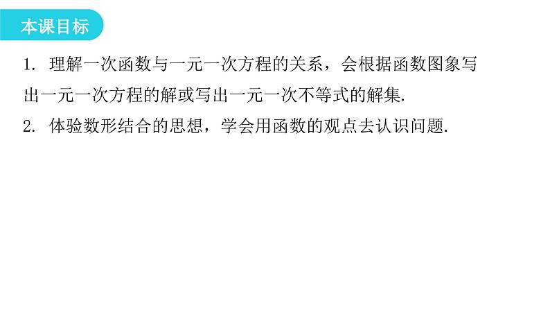 人教版八年级数学下册第29课时一次函数与方程(组)、不等式（一）课件第4页