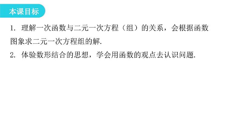 人教版八年级数学下册第30课时一次函数与方程（组）、不等式（二）课件第4页