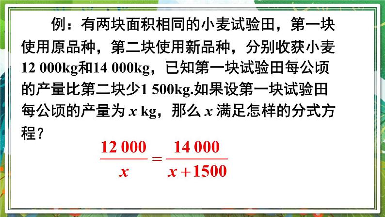 北师版数学八年级下册 5.4.1分式方程的概念及解法 课件04