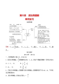 九年级上册第六章 反比例函数1 反比例函数巩固练习