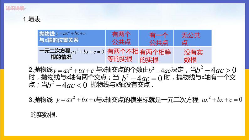 30.5 二次函数与一元二次方程的关系 课件+教案+练习05