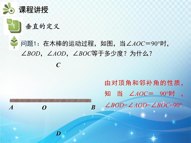 5.1.2 垂线 第1课时垂线 人教版初中数学七下教学课件第5页