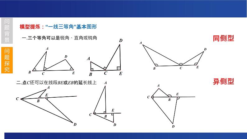 “一线三等角”模型的探究与应用 课件 2023年浙教版九年级数学中考复习04