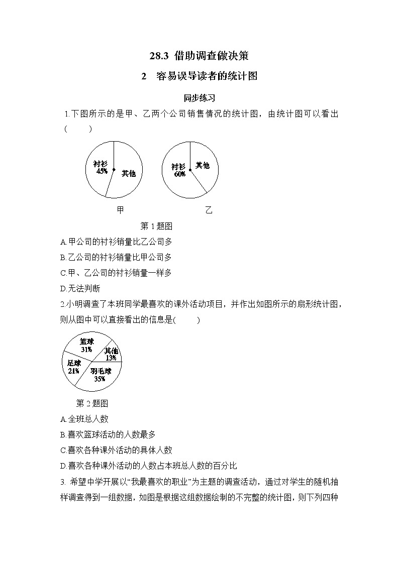 28.3.2 容易误导读者的统计图（课件+教案+练习）01
