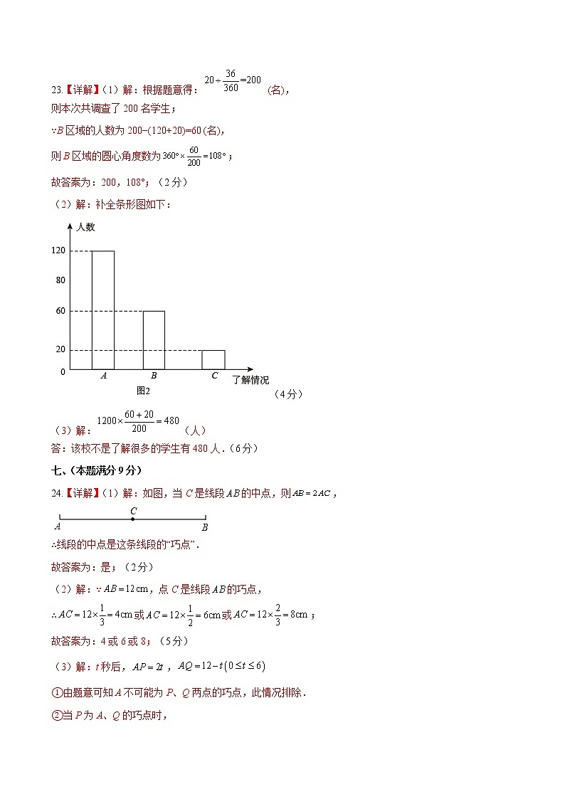 数学-2022-2023学年七年级下学期开学摸底考试卷（安徽专用）03