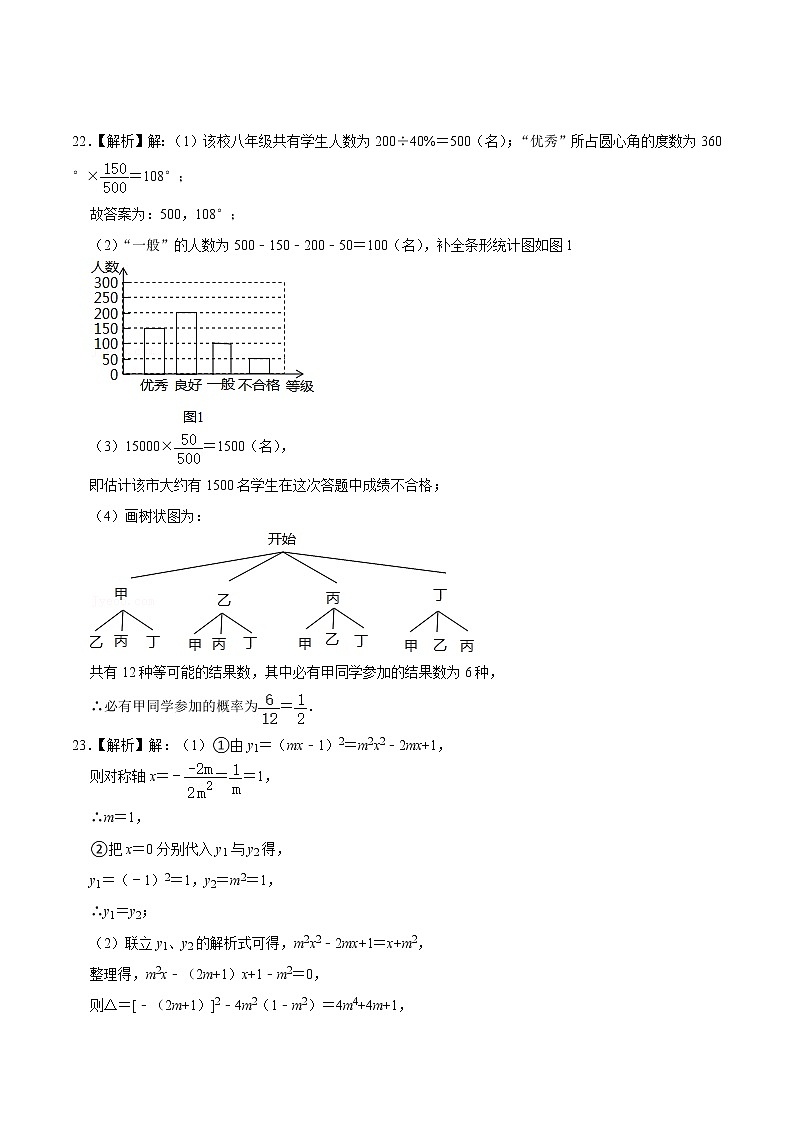 数学-2022届九年级下学期开学摸底考试卷（北京专用）（参考答案）第3页