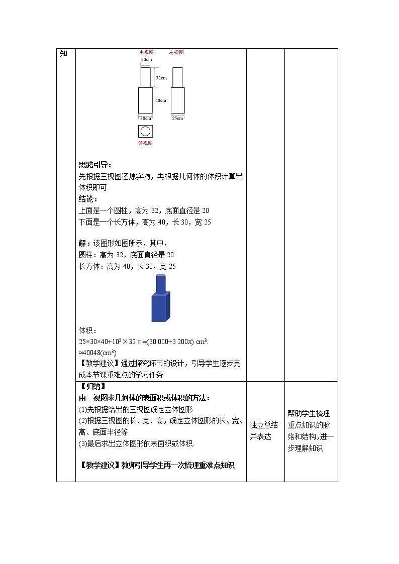 《三视图第3课时》同课异构【教案】第2页
