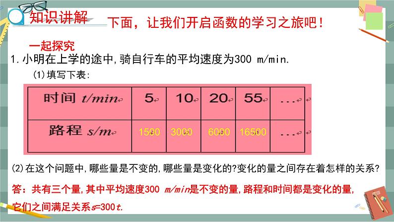 河北教育版数学八年级下·20.1　常量和变量 教学课件第4页