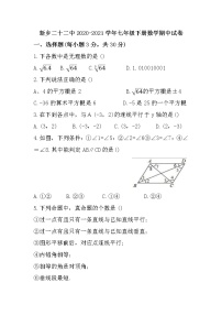 新乡二十二中2020-2021学年七年级下册数学期中试卷