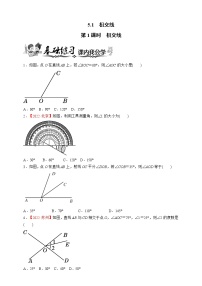 七年级下册5.1.1 相交线综合训练题