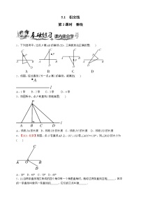 人教版七年级下册5.1.2 垂线习题