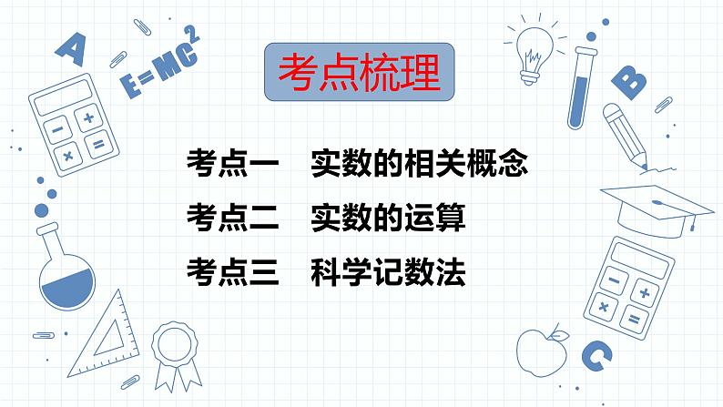 2023年中考数学一轮复习  专题01  实数     课件第2页