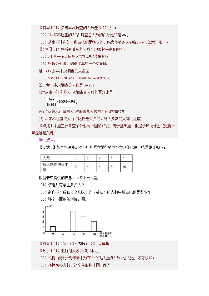 【同步练习】苏科版初二数学下册 第7章《数据的收集》7.2 统计图的选用（知识讲解）02
