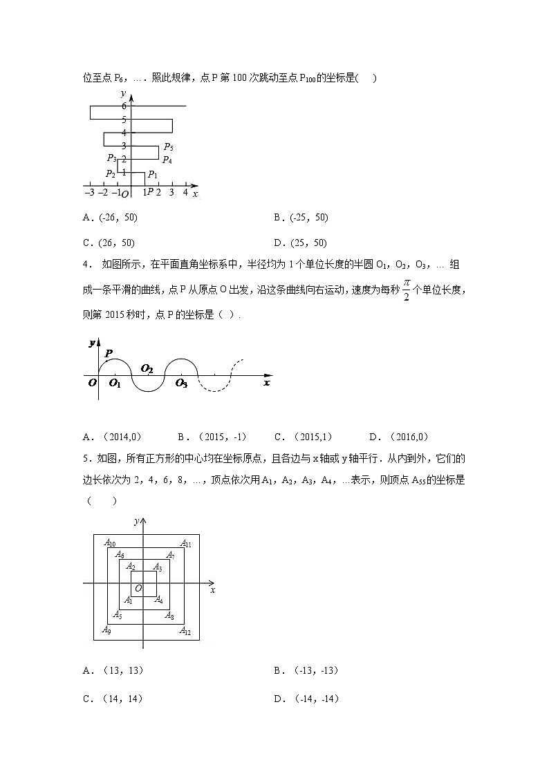 专题3.17 平面直角坐标系背景下点的规律问题（专项练习）02
