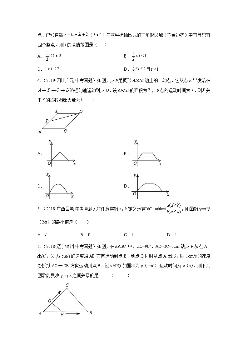 专题4.23 《一次函数》中考真题专练（培优篇）（专项练习）02