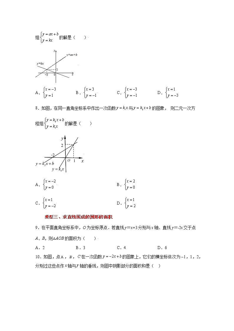 专题5.21 二元一次方程（组）与一次函数（专项练习）（基础篇）第3页