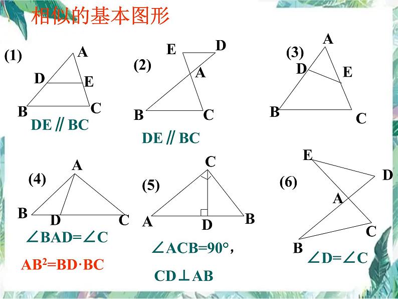 2022年北师大版 九年级数学上册 相似三角形（中考第一轮复习） 课件04