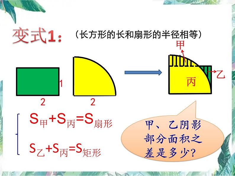 2022年九年级中考数学复习课件　 与圆有关的阴影面积计算第3页