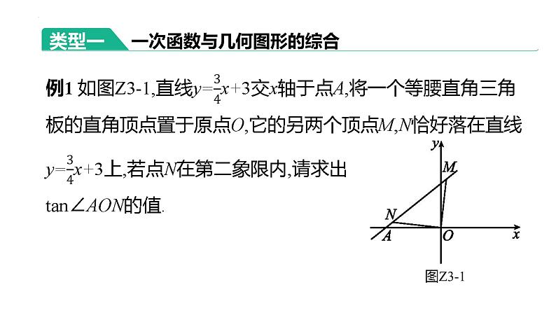 2023年苏科版九年级中考数学总复习二轮专题突破课件： 03   一次函数、反比例函数与几何图形的综合题第3页